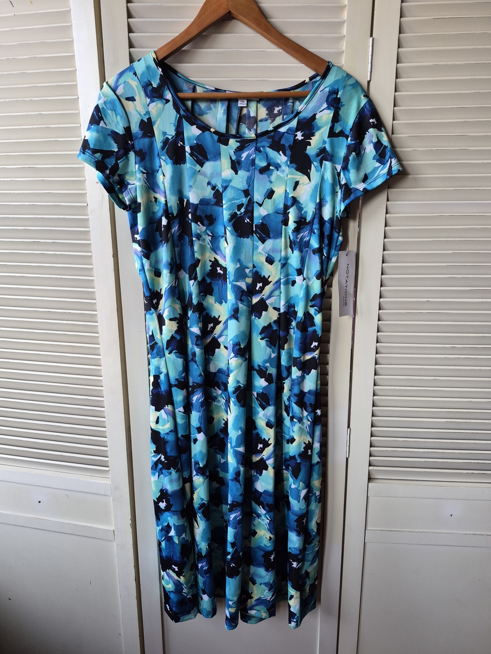 Notations NWT Women's Short Sleeve  Midi Dress Size PM